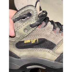 Montrail Hiking Boots GENCOMX 1545 Womens 7 Gray Black Leather Mid Gore-Tex